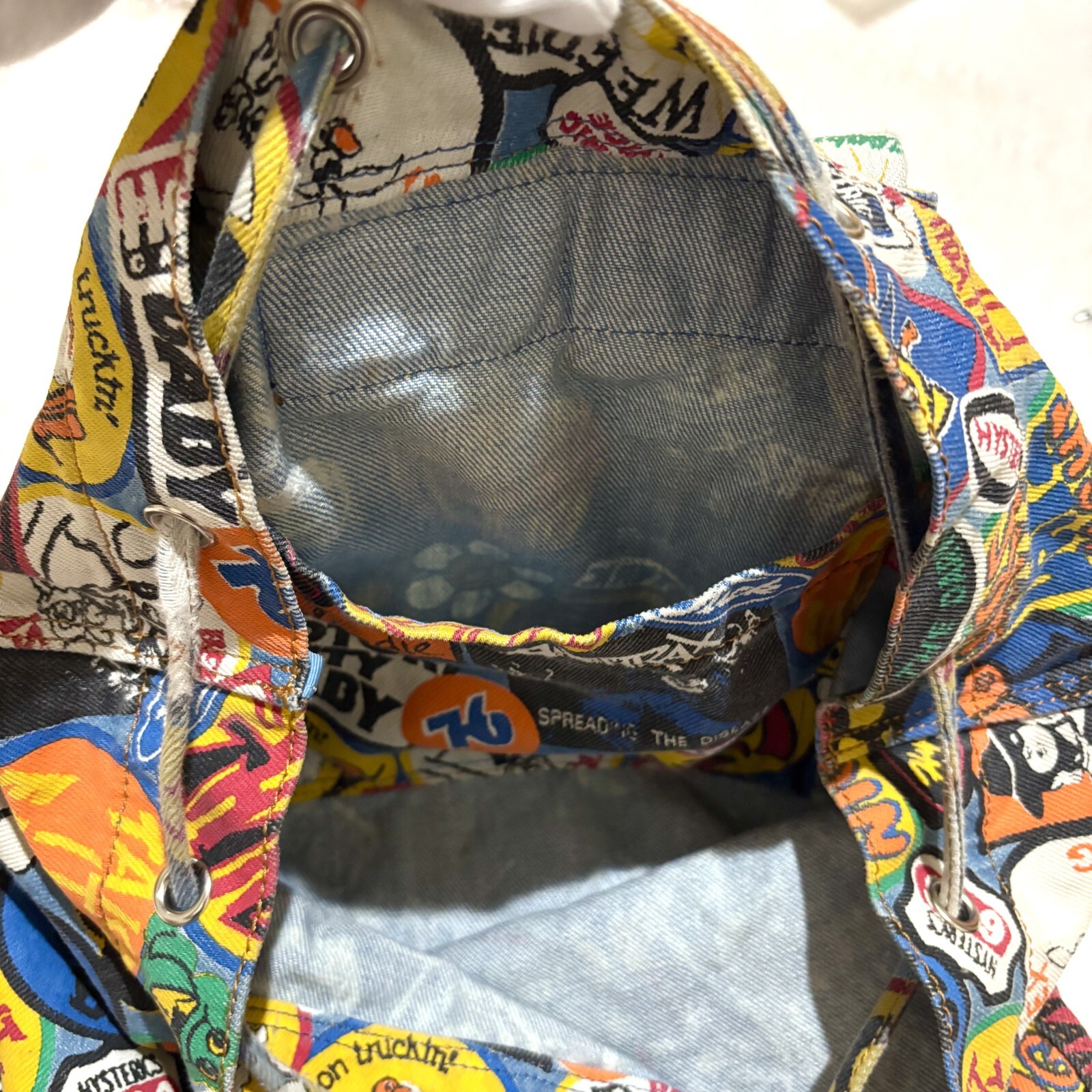 Hysteric Glamour Patchwork Logo Drawstring Backpa… - image 12