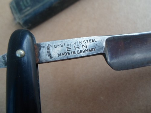 Rare Antique German ERN,S525,SOLINGEN Straight Razor with Original Box - Picture 5 of 10