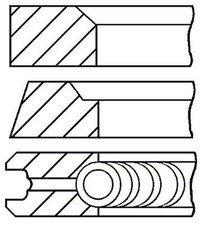 Neuf 4 X Lot Segments Goetze 0884900000-4