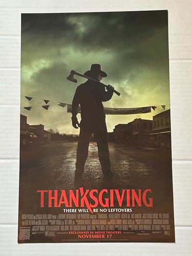 Thanksgiving (2023) 11x17 Double Sided Movie Poster Make Your Own John Carver