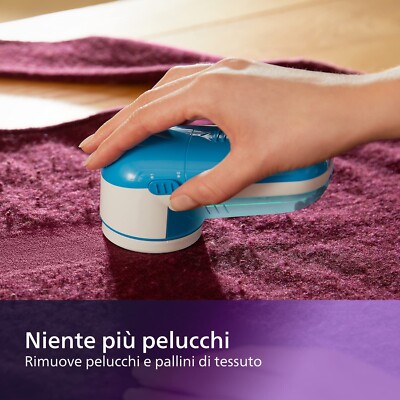 Rasoio Elettrico con levapelucchi Ricaricabile con Manico e Lama di Ricambio per Pullover per Lane, divani, tappeti, Vari Tessuti (Rosa