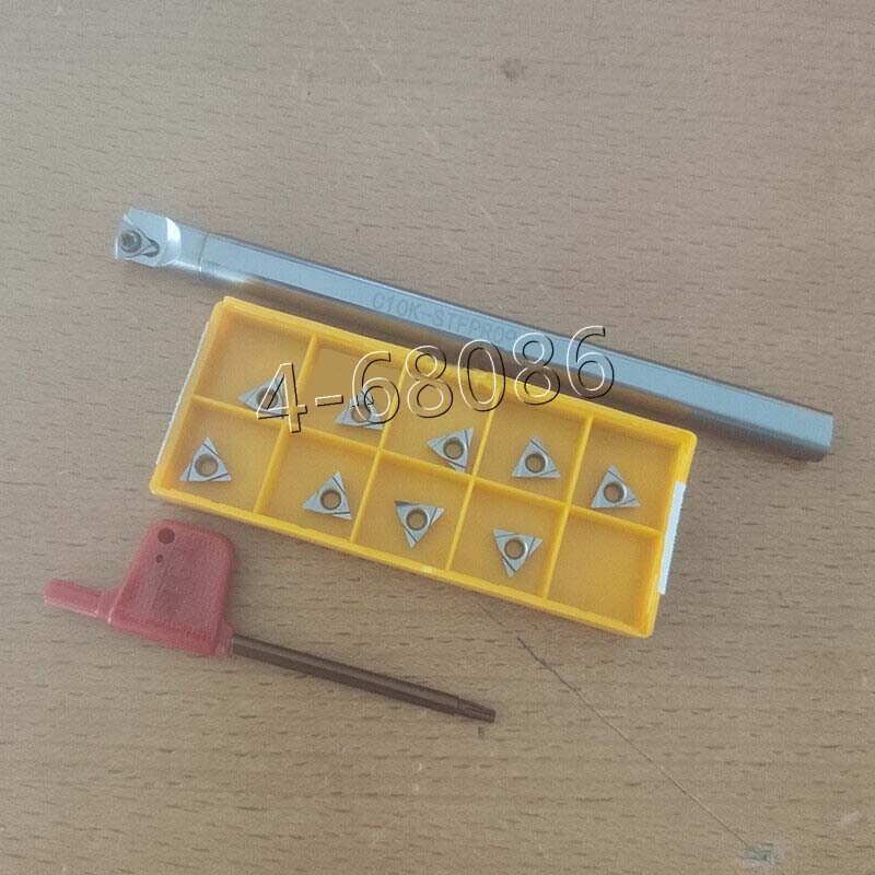 Porte-outil Carbure Tungstène C06K-SCLCR06 Pour Plaquette CCMT0602 - Usinage Métal Anti-choc