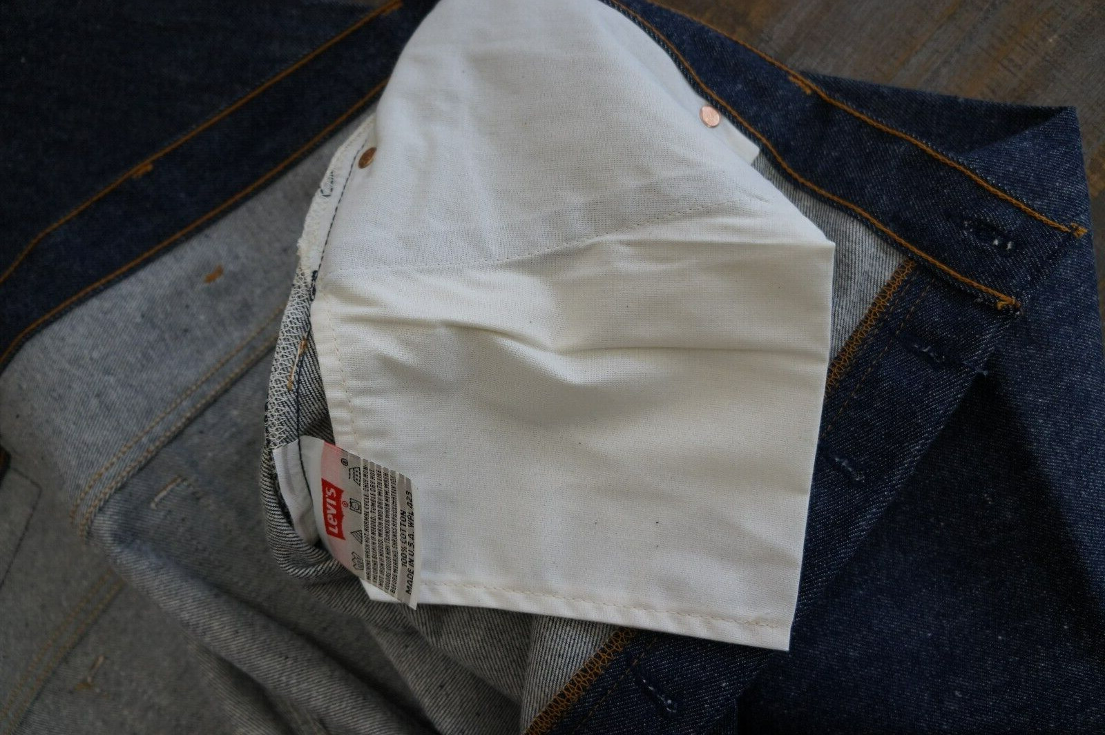 Vintage 1994 Levis 501XX SHRINK-TO-FIT Button Fly Jeans USA Made Mens 46x32 image 10