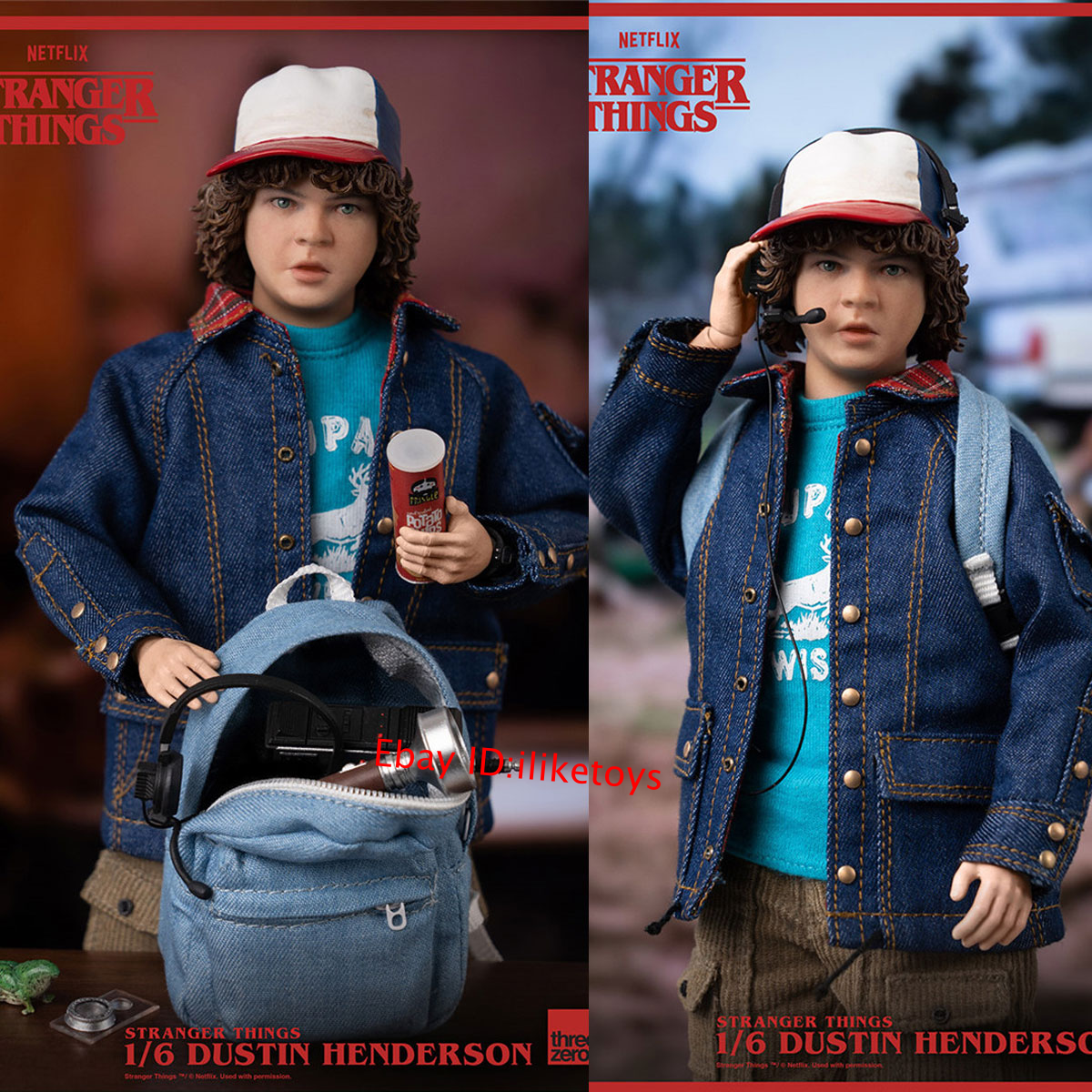 Threezero Stranger Things Dustin Henderson 1/6 Scale Action Figure