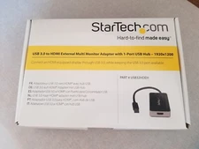 USB 3.0 to HDMI external multi monitor adapter with 1-port USB hub