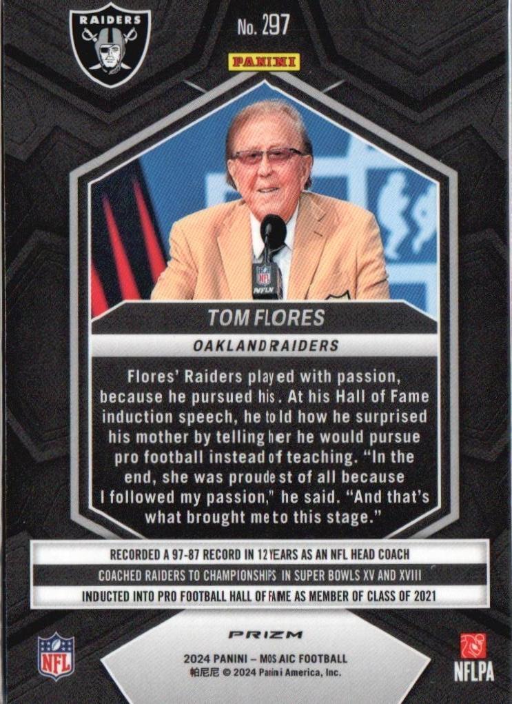 2024 Panini Mosaic #297 Tom Flores Mosaic Reactive Blue | eBay