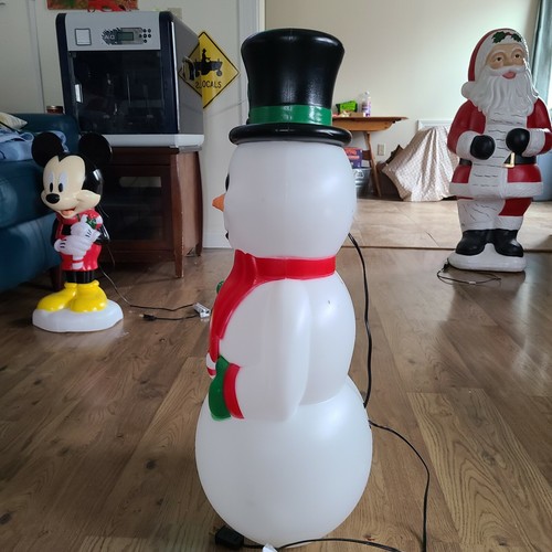 NEU Holiday Living Schneemann beleuchtete Blasform Weihnachtsdekoration - Bild 4 von 5
