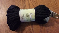 New Cora's Cotton Craft Cord Black 4mm/.16 in dia 75 ft Crafts 1886266