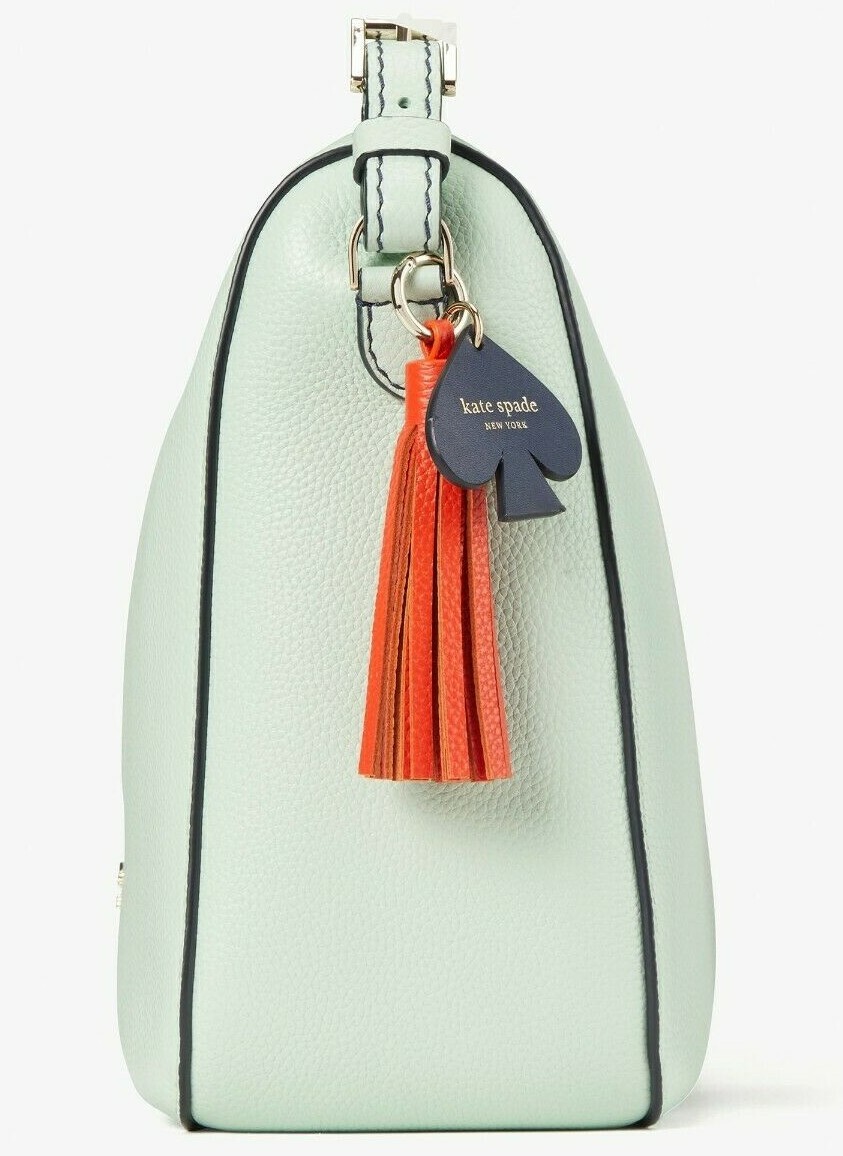 NWB Kate Spade Anyday Shoulder Bag Aquamarine Leather Blue