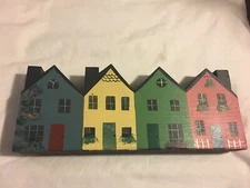 Wooden row houses by Friendly Hearts  1987 West Virginia