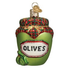 Old World Christmas - Jar Of Olives Ornament - 32513