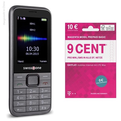 Swisstone Handy SC560 schwarz (UK IMPORT) ACC NEW