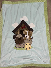 Little Miracles Puppy Dog Doghouse Baby blanket