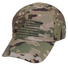 Tactical Operator Cap Embroidered USA Flag Military Contractor Hat Multicam OSFM