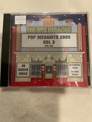 BIG HITZ KARAOKE BHN-308 POP MEGAHITS 2005 VOL 3 CD+G SEALED
