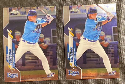 Yoshi Tsutsugo 2020 Topps Chrome Update #U-26 Rookie Card RC (2) Tampa Bay Rays