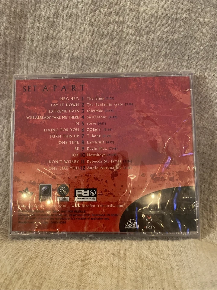 Set Apart Christian Music CD New Sealed Toby Mac Switchfoot Newsboys  Rare Promo Foto 3 de 4