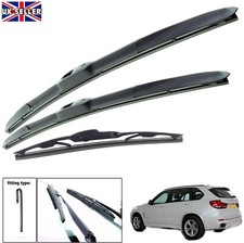 Juego completo de limpiaparabrisas híbrido HY-035 24"20" 12HRC para BMW X5 (F15) 2013-2018