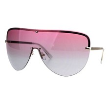 Women Mens Sunglasses Oversized Huge Owen Big Shield Mask Half Face Large Mirror