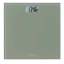 Taylor Glass Digital Bathroom Weight Scale with Sage Finish New Up To 350 Lbs