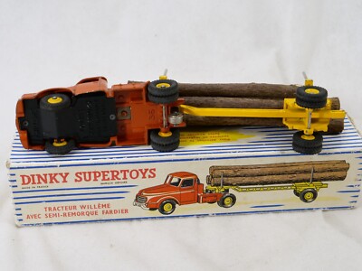Dinky Toys 897 Tracteur Willème + Semi-remorque Fardier - Boîte D'origine