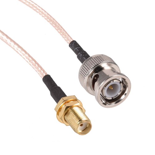 SMA Female to BNC Male Brass with 11.8" RG316 Cable RF Coaxial Coax Adapter 1pcs - Picture 3 of 3