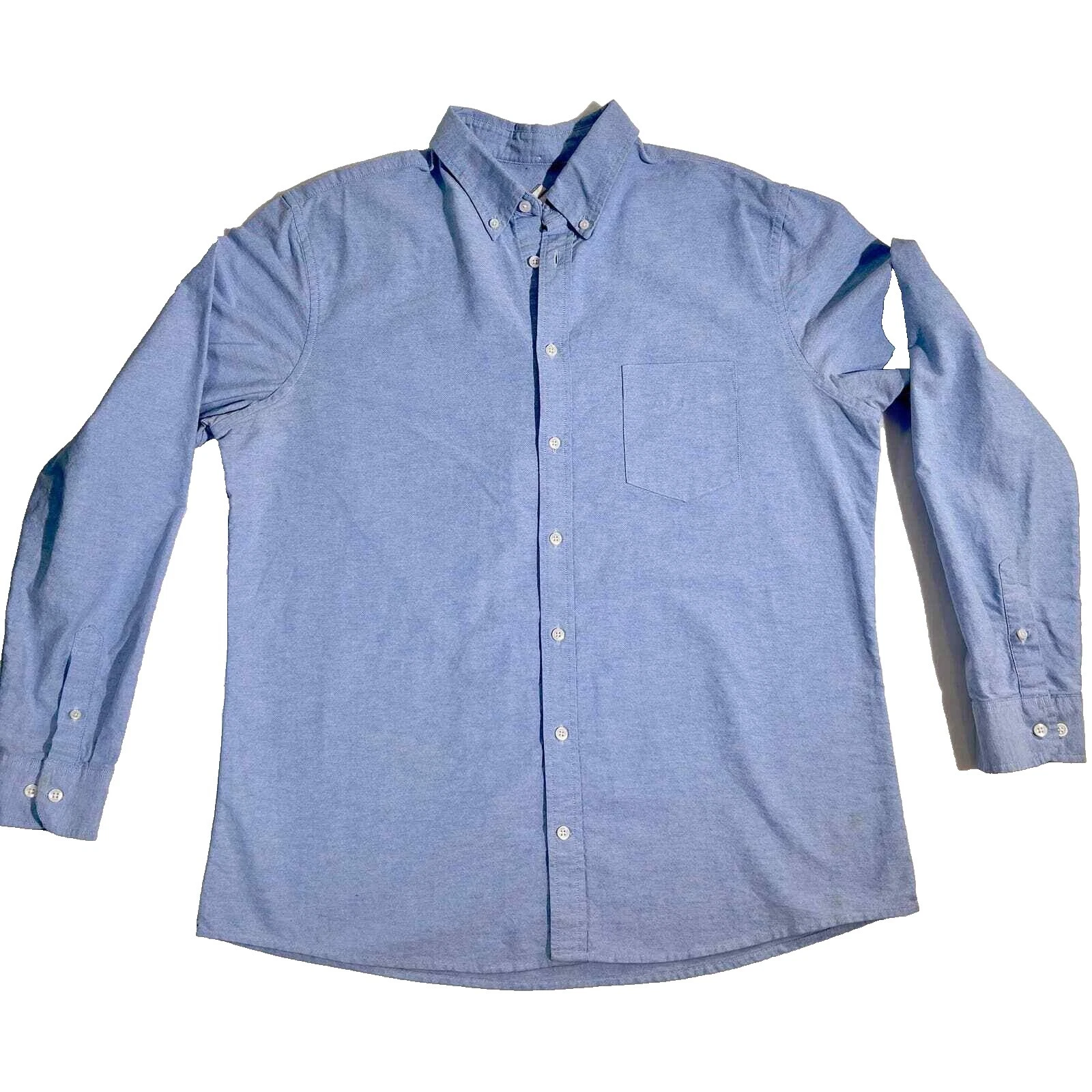 Merona Solid 100% Cotton Dress Shirts for Men