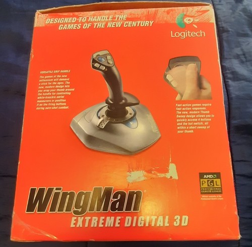 Logitech Extreme 3D Joystick Flugsimulator mit Box, CD, USB-Anschluss & Handbuch - Bild 9 von 11