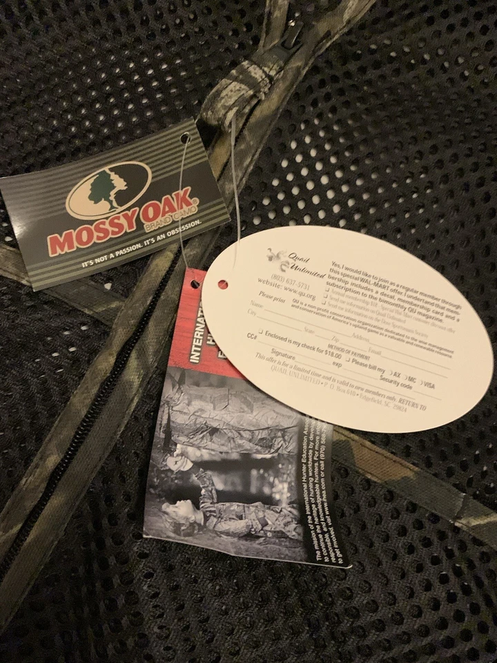 Mossy Oak “Quail Unlimited” Hunting Vest Camouflage And Mesh Construction - Image 3 of 4