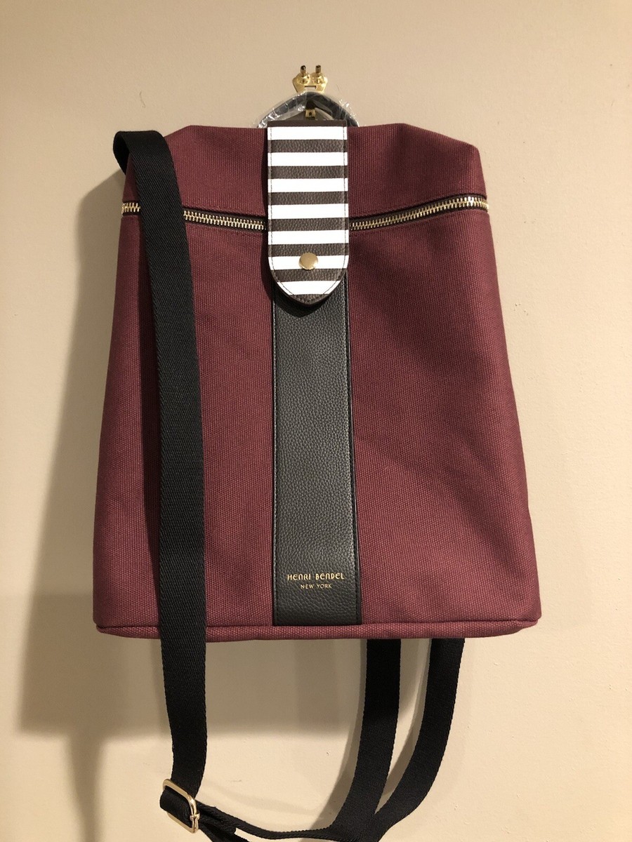 New & rare Ltd Ed Henri Bendel Convertible Canvas & Leather 