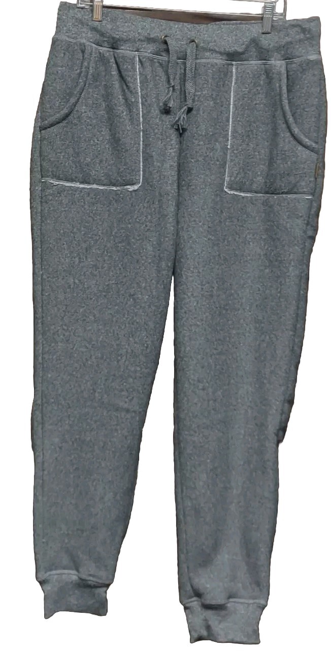 NWT Avalanche Heathered Gray Jogger Pants Faux Shearling Lining CA715 Size XL