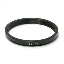 52mm to 49mm Step-Down Lens Filter Ring Adapter
