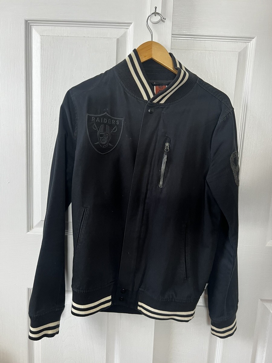 Las Vegas Raiders Nike Sideline Bomber Jacket Mens M Destroyer NFL Oakland