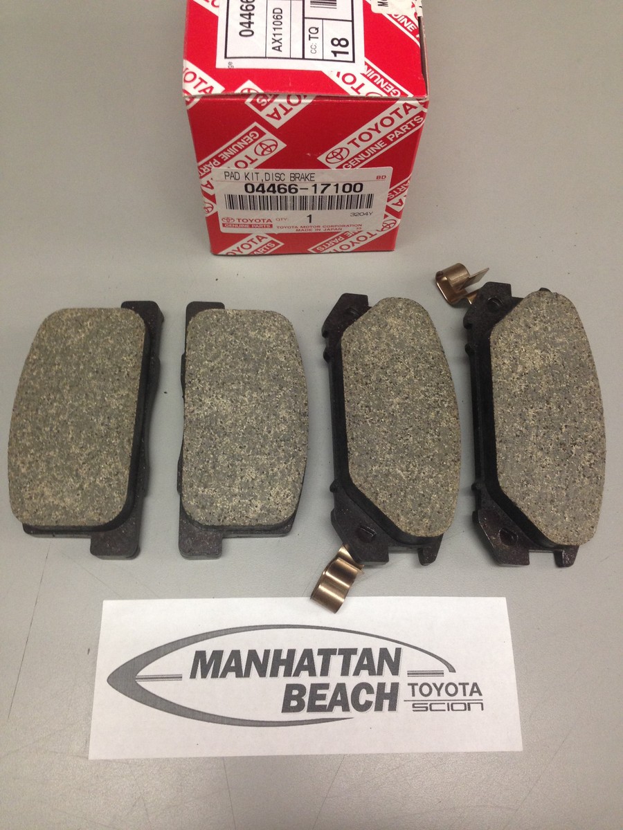 2000 - 2005 MR2 SPYDER ZZW30 REAR Brake Pads NEW genuine