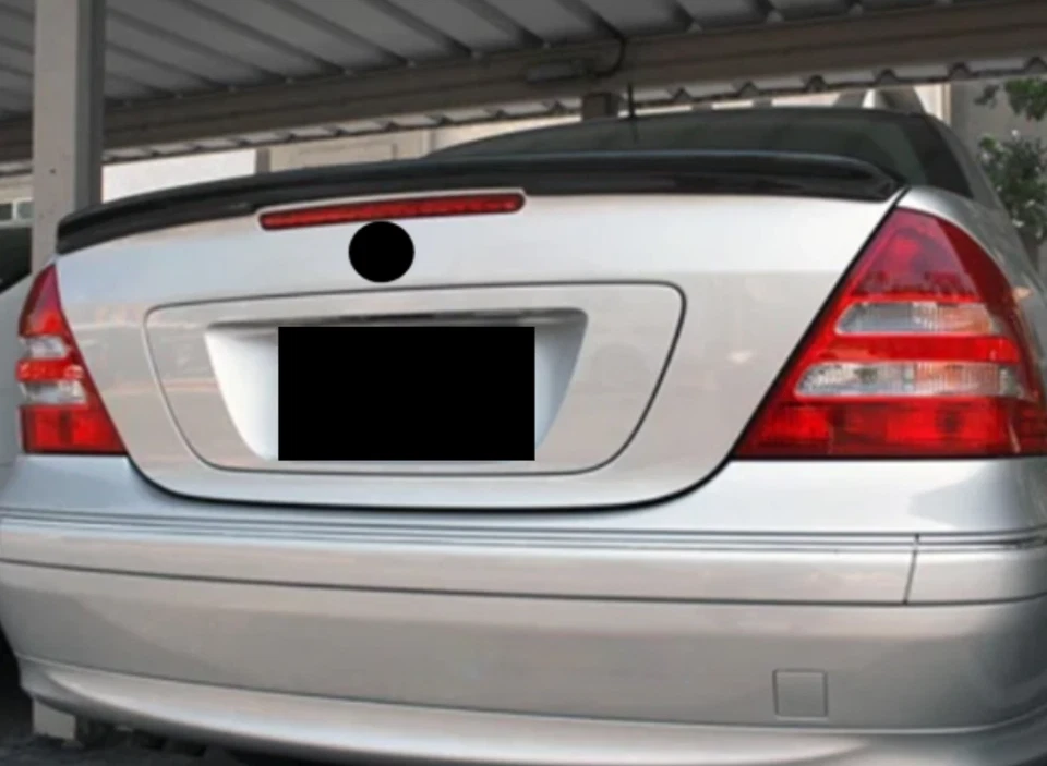 Alerón trasero ABS negro para Mercedes-Benz Clase C W203 Sedán 2001-2007 Foto 3 de 4
