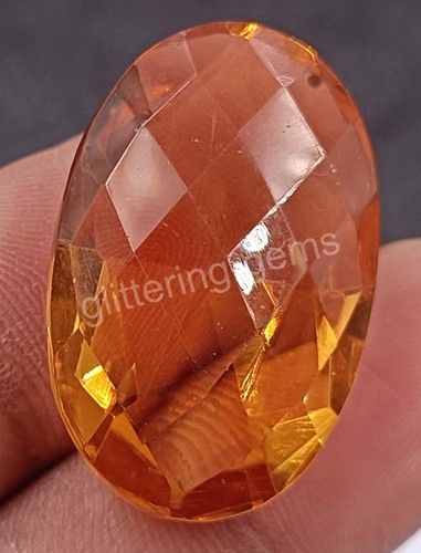 48.30 Ct Lab Created Yellow Citrine Oval Cut IGL Transparent Loose Gems M25 - Picture 11 of 11