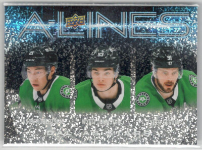 2024-25 Upper Deck A-Lines AL-10 J ROBERTSON / W JOHNSTON / SEGUIN Dallas Stars