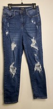 Judy Blue jeans Redlands High rise Boyfriend Distressed Size 9