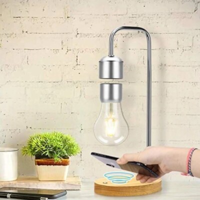 Magnetic Levitation LED Light Bulb Wireless Charging LED Night Light Desk Lamps 