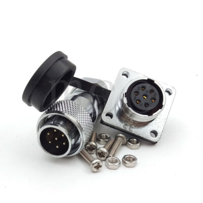WS16 5A 7Pin Aviation Plug Socket,Bulkhead Industrial Electrical Power Connector