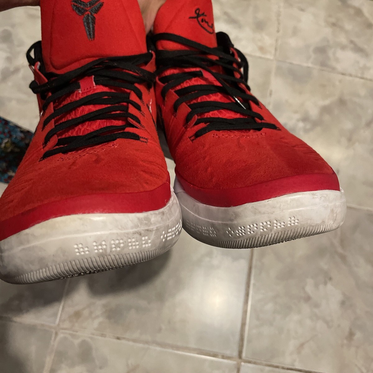 Nike Kobe AD Mid ID Crimson Red White Black Size 14 Nike Kobe AD Mid ID Crimson Red White Black Size 14 | eBay main image 4