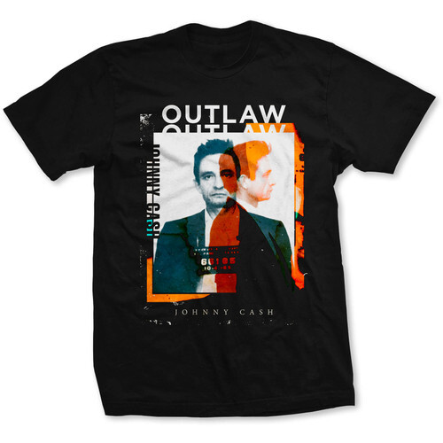 Johnny Cash Unisex T-Shirt Outlaw Photo - Bild 1 von 3
