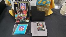CIB NFL FOOTBALL NINTENDO NES VIDEO GAME COMPLETE IN BOX W/ PROTECTOR CASE
