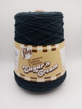 Lily Sugar'N Cream Cotton Yarn Cone, 14 Oz, Black