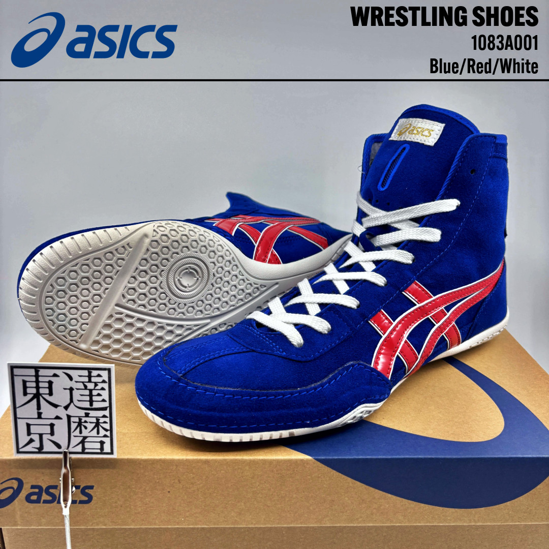 Zapatos de boxeo de lucha libre ASICS 1083A001 EX-EO TWR900 azul/rojo/blanco Japón