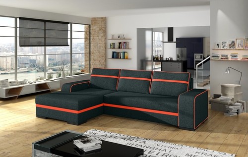 Schlafsofa Eck Sofa Couch Polster Eck Garnitur Schlaffunktion Bettfunktion Neu - Bild 4 von 12