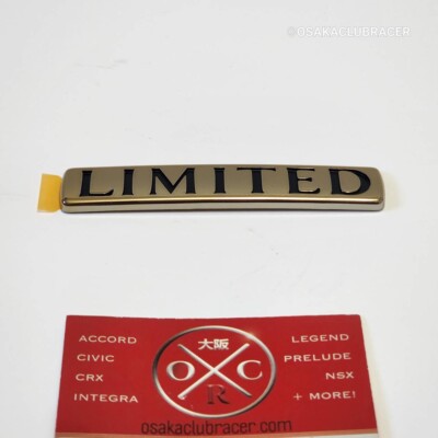 Genuine OEM FJ80 Toyota Land Cruiser Rear Limited Emblem Badge JDM