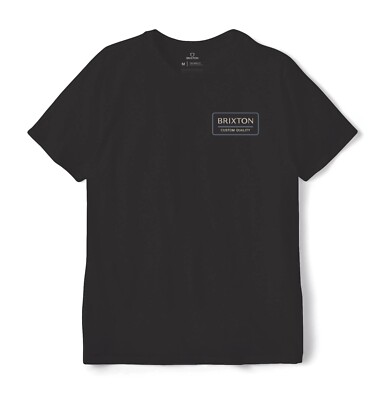BRIXTON PALMER PROPER T-SHIRT BLACK BLUE GR: M BRIXTON SUPPLY