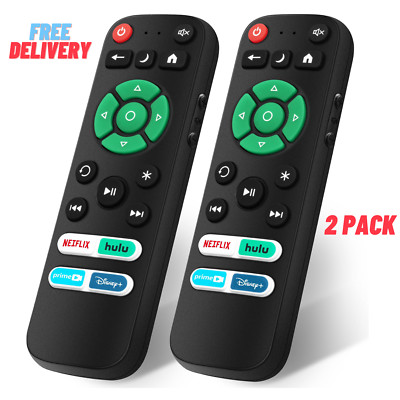 2 Pack Universal Roku TV Remote   Replacement for TCL, Onn, Sharp & More