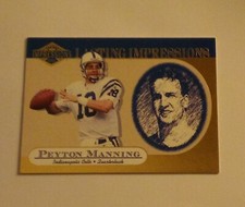 2001 Pacific Impressions Lasting Impressions Peyton Manning Indianapolis Colts